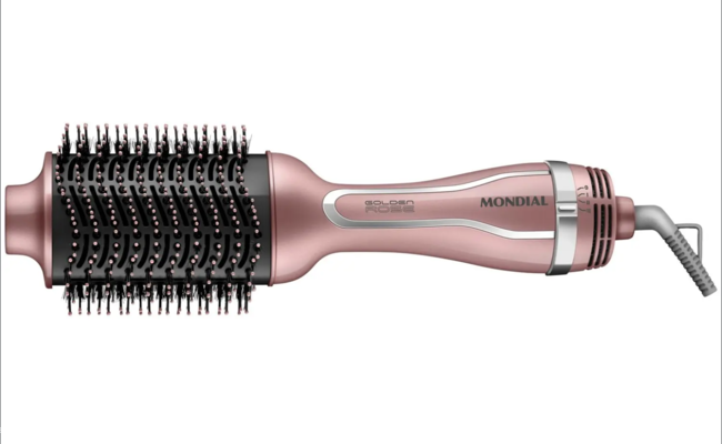 Escova Secadora Mondial ES-02-BI 1200W 3 Níveis de Temperatura Tourmaline Íon