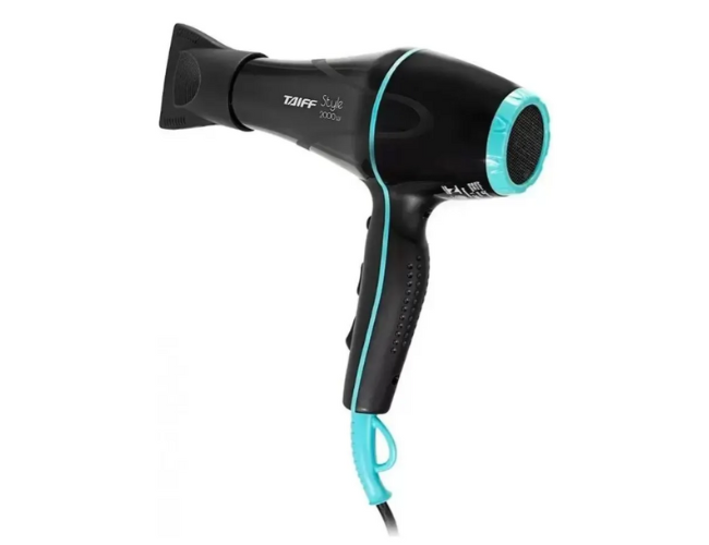 Secador De Cabelo Stylle Profissional Motor Ac 2000w Taiff Cor Preto